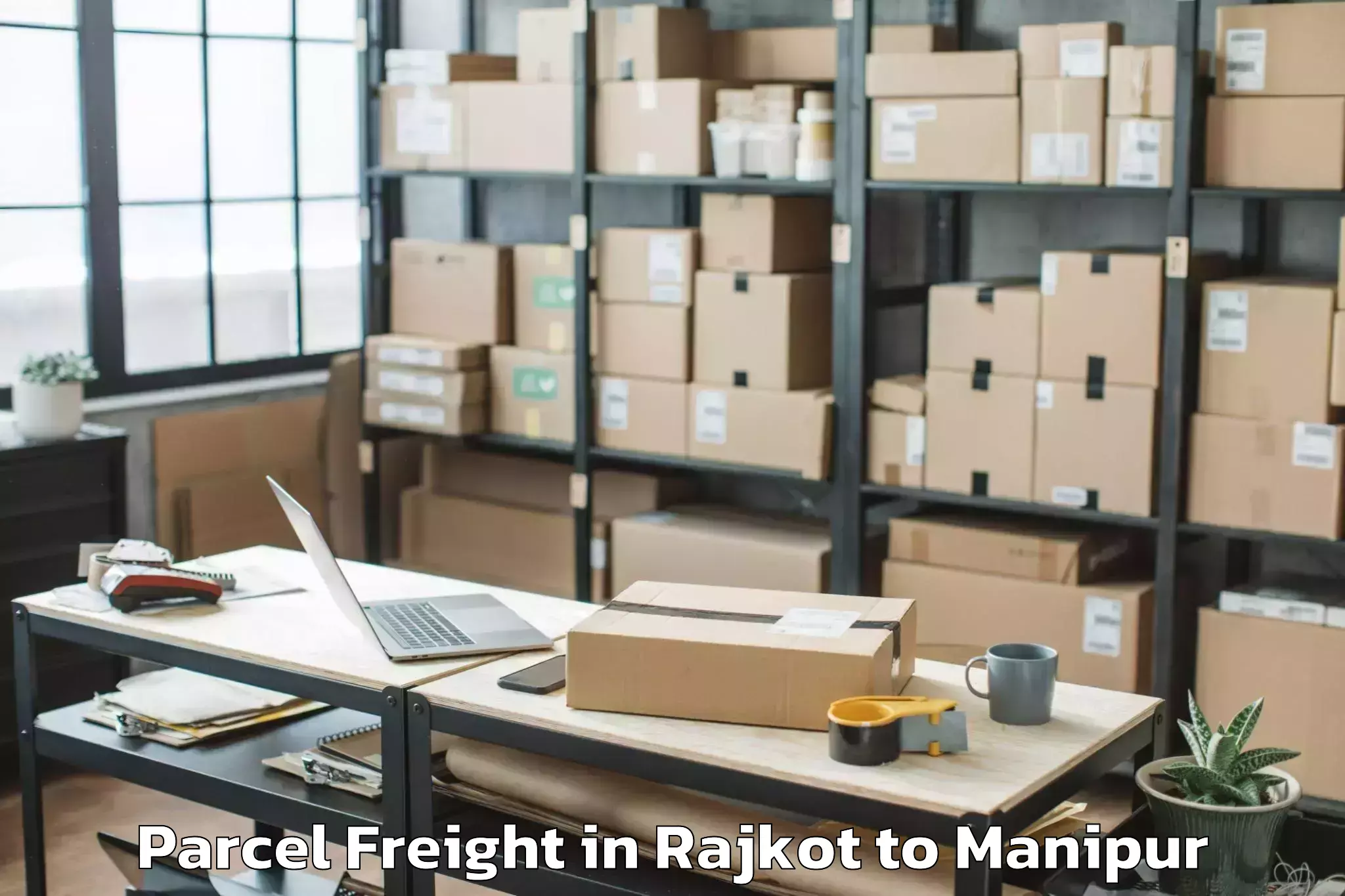 Quality Rajkot to Moirang Parcel Freight